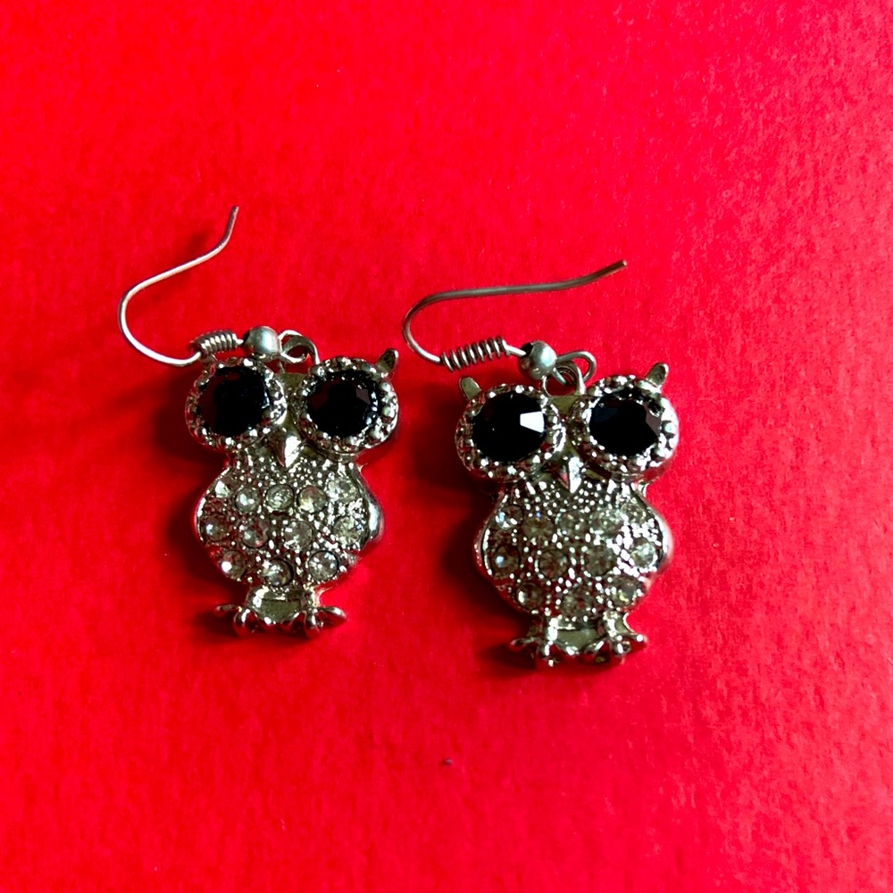 🦉cute small owl earrings